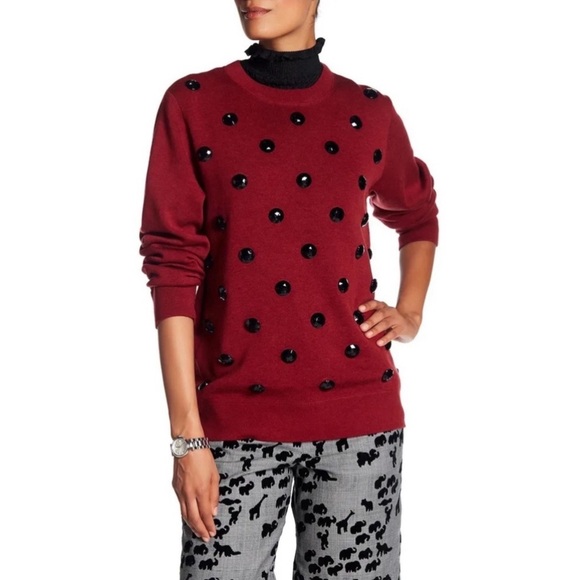 Marc Jacobs Crewneck Sweater in Red, Size XS NEW w/Tag Retail $525 - Picture 1 of 6